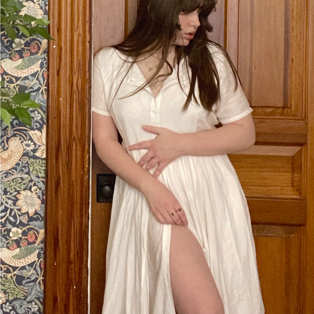 Jessakae White Button Up Dress